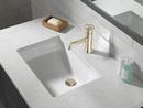 Single Handle Monoblock Bathroom Sink Faucet in Polished Nickel 