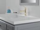 Single Handle Monoblock Bathroom Sink Faucet in Polished Nickel 