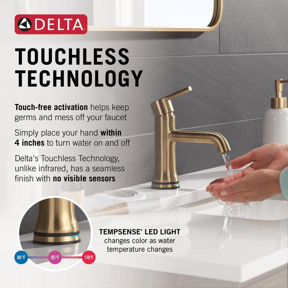 Sensor Bathroom Sink Faucet in Champagne Bronze 