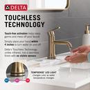 Sensor Bathroom Sink Faucet in Champagne Bronze 