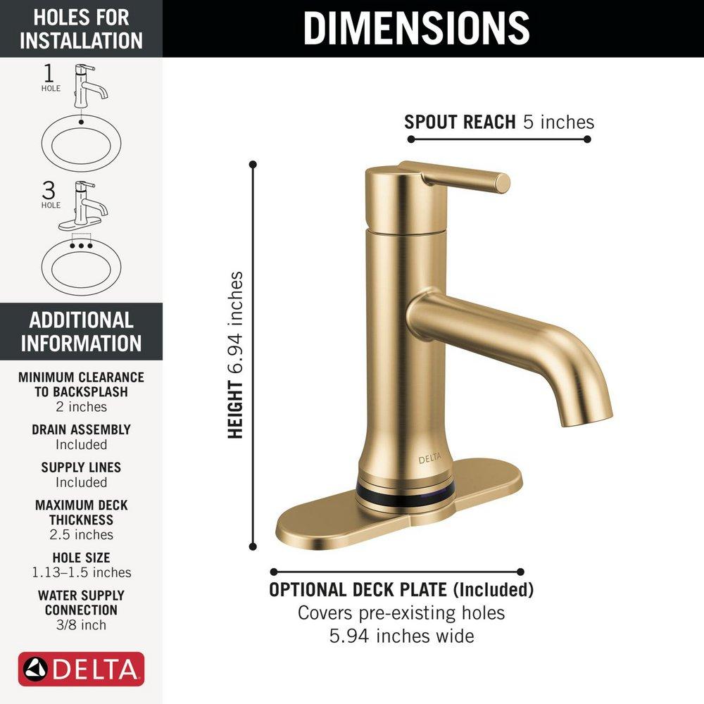 Sensor Bathroom Sink Faucet in Champagne Bronze 