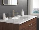 Single Handle Monoblock Bathroom Sink Faucet in Stainless 