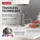 Single Handle Monoblock Bathroom Sink Faucet in Stainless 