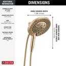 Multi Function Hand Shower in Lumicoat&reg; Champagne Bronze 