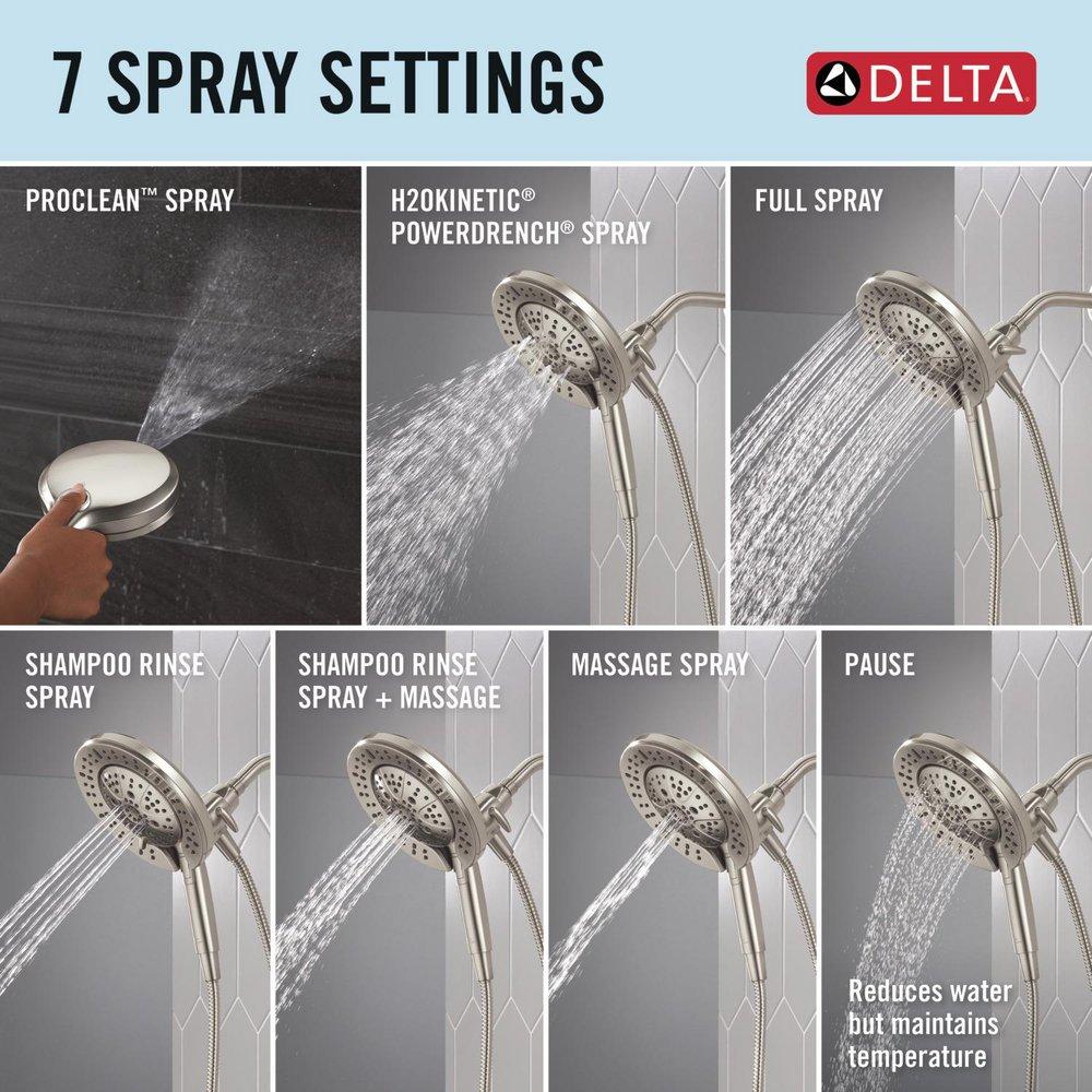 DELTA UNIVERSAL SHOWERING COMPONENTS: 7-SETTING IN2ITION WITH PROCLEAN 