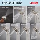 DELTA UNIVERSAL SHOWERING COMPONENTS: 7-SETTING IN2ITION WITH PROCLEAN 