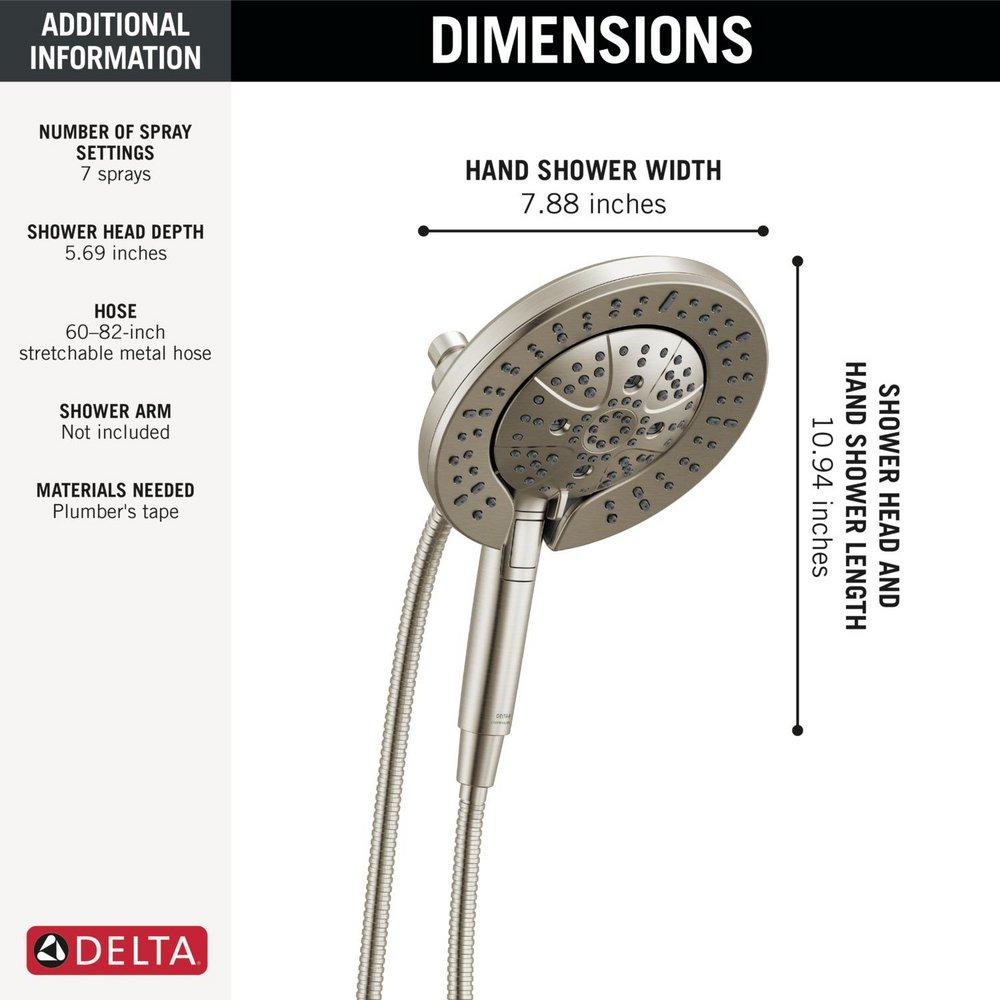 Multi Function Hand Shower in Lumicoat&reg; Stainless 