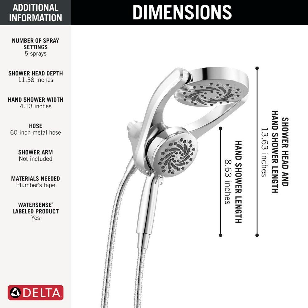 Multi Function Hand Shower in Chrome 