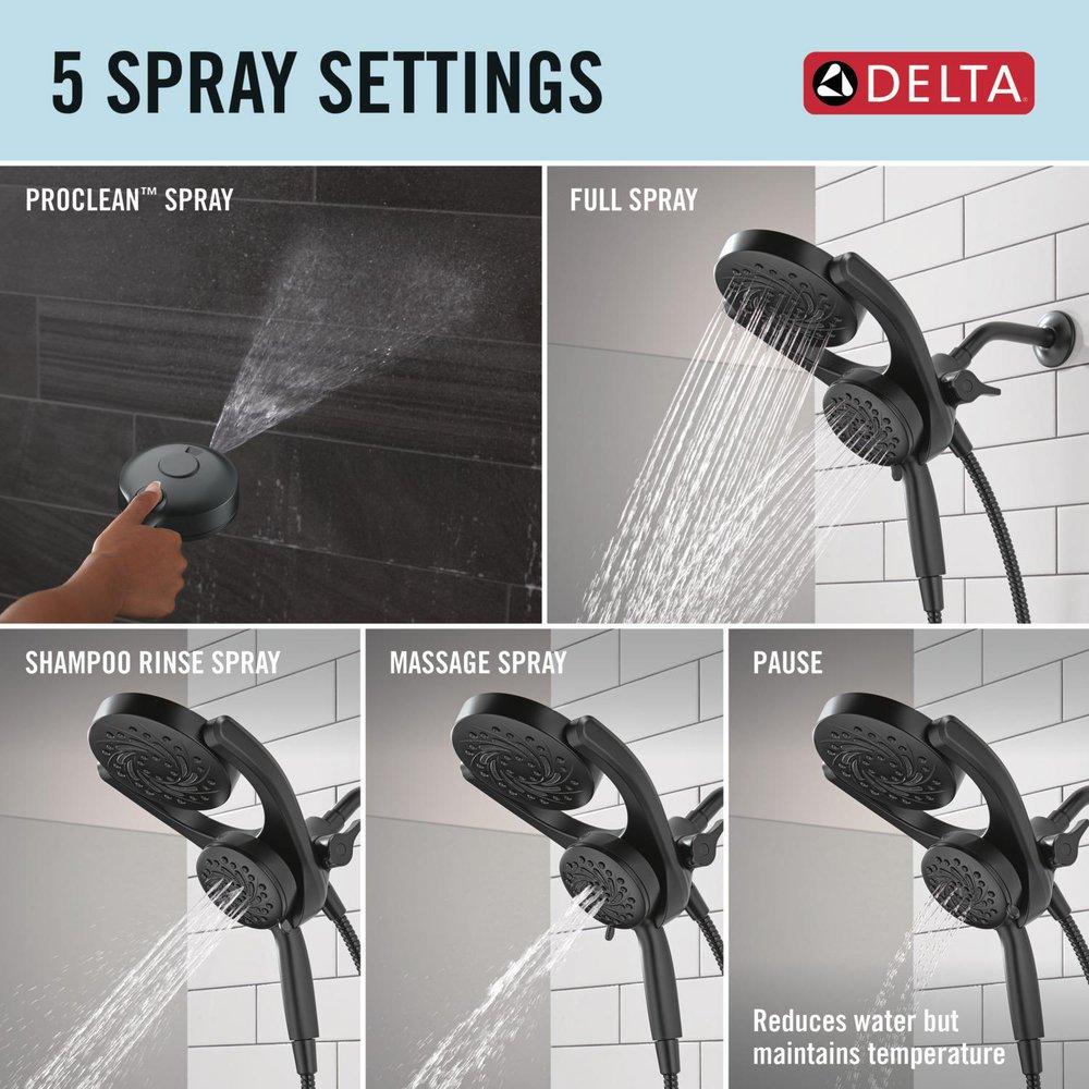 Multi Function Hand Shower in Matte Black 