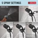 Multi Function Hand Shower in Matte Black 