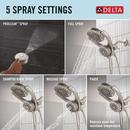 Multi Function Hand Shower in SpotShield Brushed Nickel 