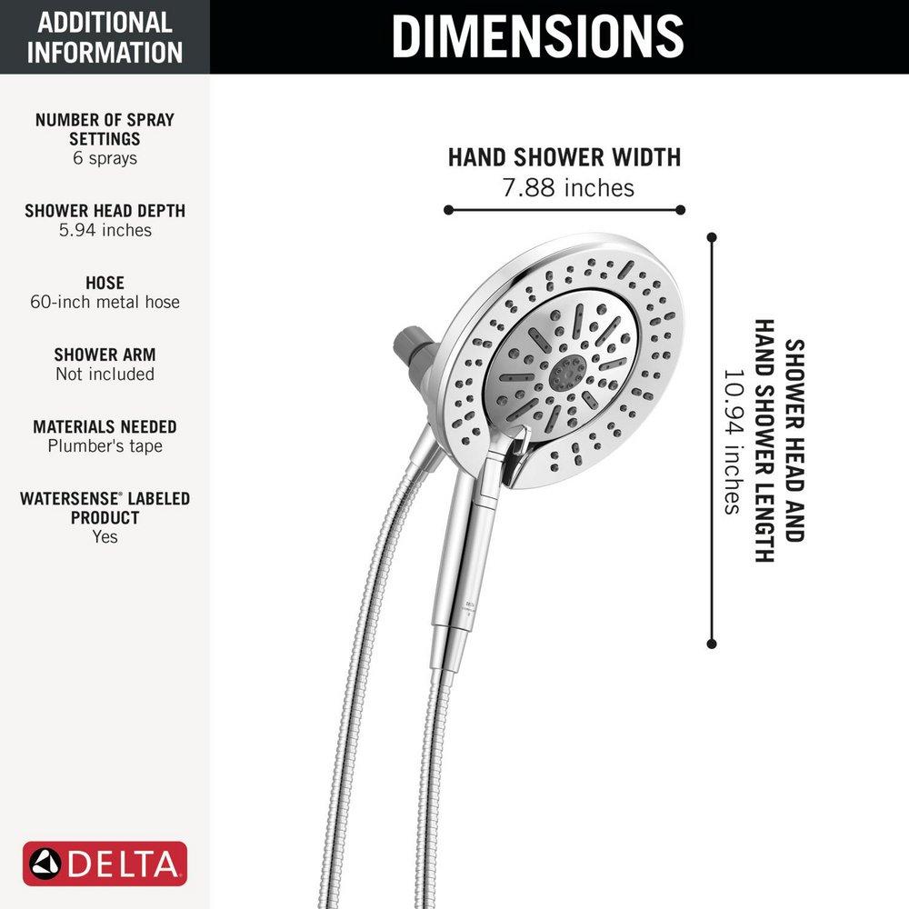 Multi Function Hand Shower in Chrome 