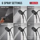 Multi Function Hand Shower in Matte Black 