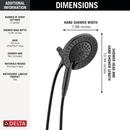 Multi Function Hand Shower in Matte Black 