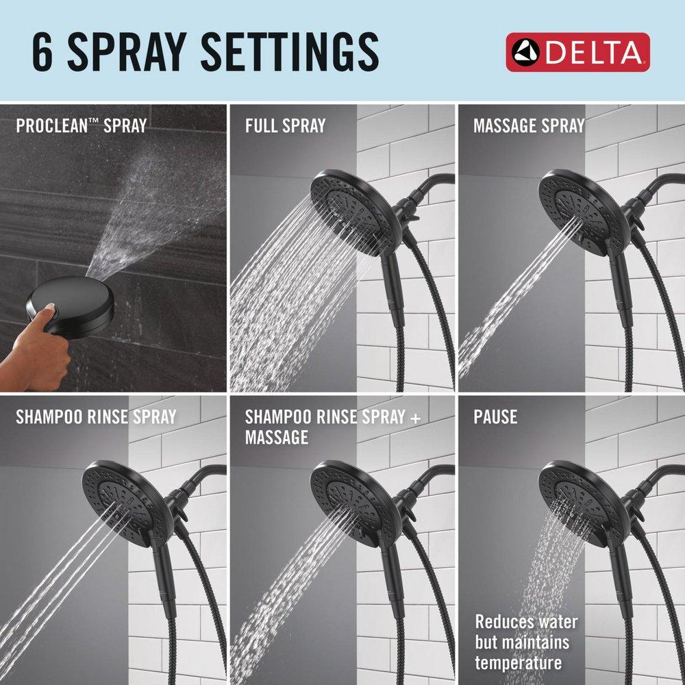 Multi Function Hand Shower in Matte Black 