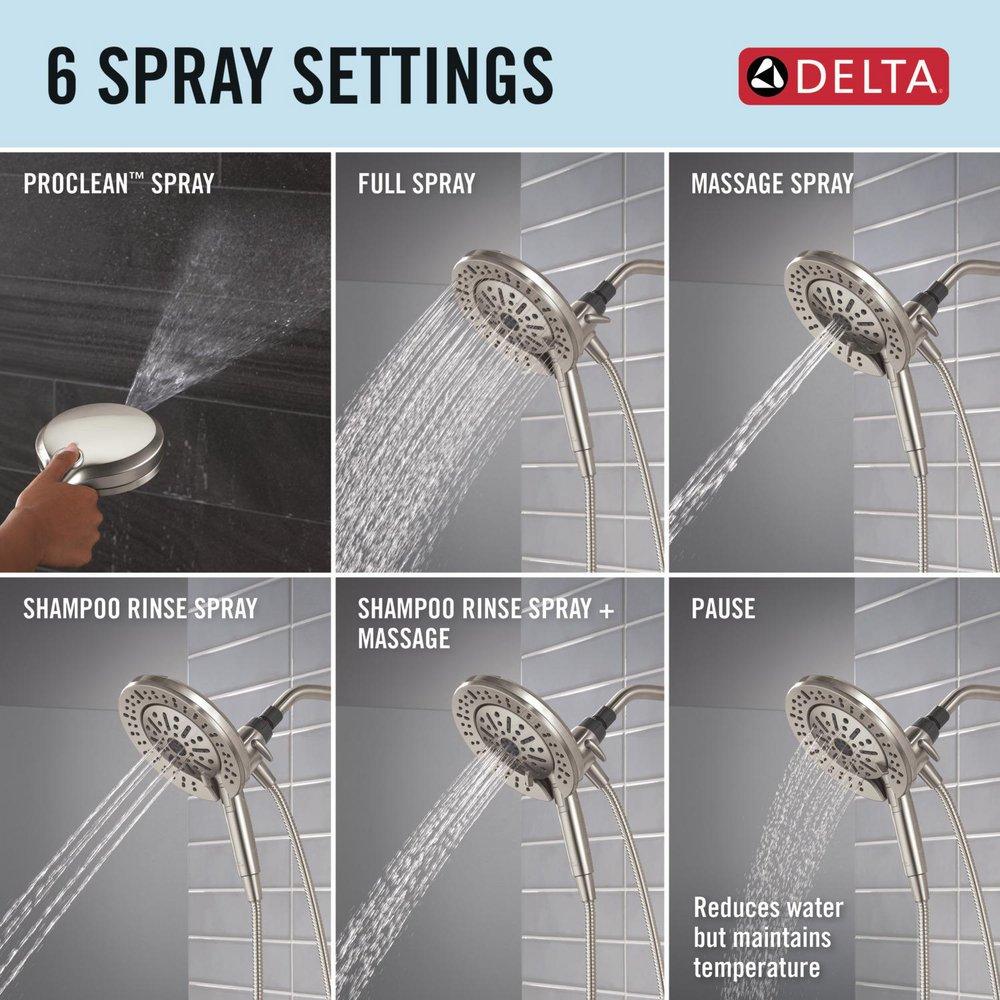 Multi Function Hand Shower in SpotShield Brushed Nickel 