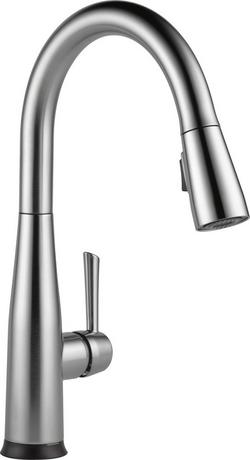 Single Handle Pull Down Kitchen Faucet in Arctic Stainless