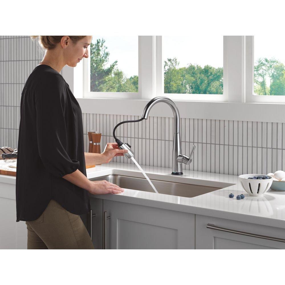 Essa&reg; Touch2O&reg; Technology Kitchen Faucet with Touchless Technology in Arctic Stainless 