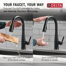 Single Handle Pull Down Kitchen Faucet in Matte Black 
