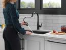 Single Handle Pull Down Kitchen Faucet in Matte Black 