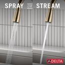 Single Handle Pull Down Kitchen Faucet in Champagne Bronze 