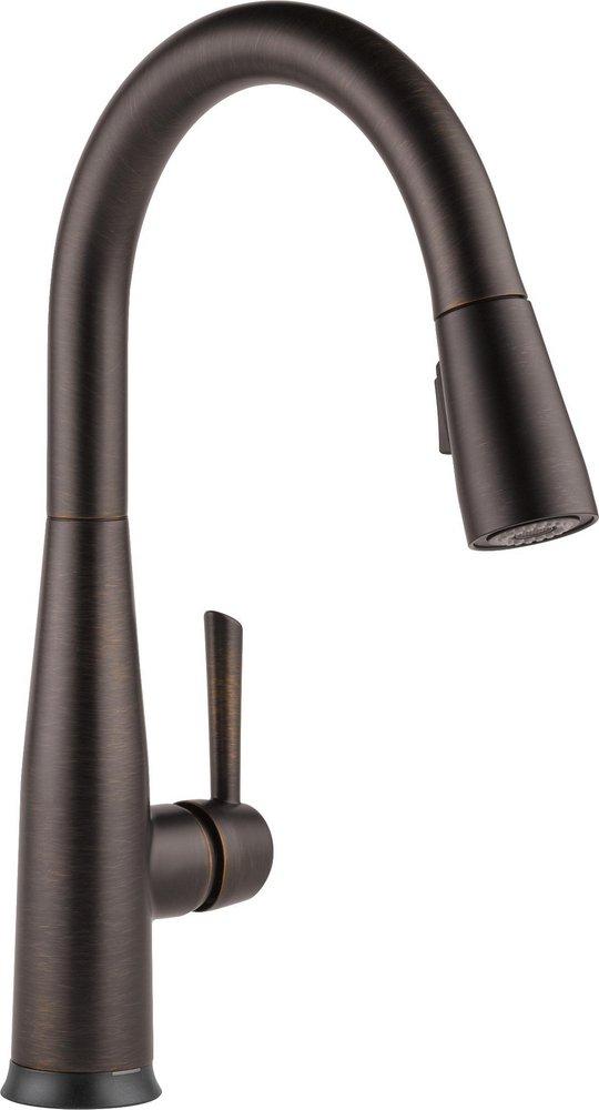 Single Handle Pull Down Kitchen Faucet in Venetian Bronze 