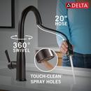 Single Handle Pull Down Kitchen Faucet in Venetian Bronze 