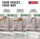 DELTA ESSA VOICEIQ SINGLE HANDLE PULL-DOWN FAUCET WITH TOUCH20 TECHNOLOGY 