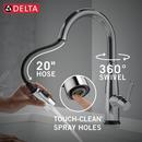 DELTA ESSA VOICEIQ SINGLE HANDLE PULL-DOWN FAUCET WITH TOUCH20 TECHNOLOGY 