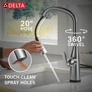 DELTA STRYKE VOICEIQ SINGLE HANDLE PULL-DOWN FAUCET WITH TOUCH20 TECHNOLOGY 
