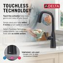 DELTA STRYKE VOICEIQ SINGLE HANDLE PULL-DOWN FAUCET WITH TOUCH20 TECHNOLOGY 