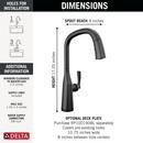 DELTA STRYKE VOICEIQ SINGLE HANDLE PULL-DOWN FAUCET WITH TOUCH20 TECHNOLOGY 
