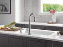 Single Handle Pull Down Kitchen Faucet in Lumicoat&reg; Arctic Stainless 