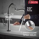 Single Handle Pull Down Kitchen Faucet in Lumicoat&reg; Arctic Stainless 