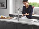 Single Handle Pull Down Kitchen Faucet in Lumicoat&reg; Arctic Stainless 