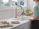 Single Handle Pull Down Kitchen Faucet in Lumicoat&reg; Champagne Bronze 