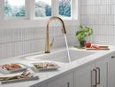 Single Handle Pull Down Kitchen Faucet in Lumicoat&reg; Champagne Bronze 