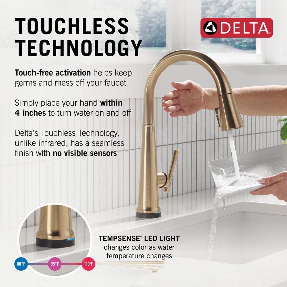 Single Handle Pull Down Kitchen Faucet in Lumicoat&reg; Champagne Bronze 