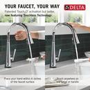DELTA EMMELINE TOUCH2O KITCHEN FAUCET WITH TOUCHLESS TECHNOLOGY 