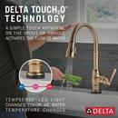 Single Handle Pull Down Kitchen Faucet in Champagne Bronze 