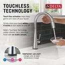 Single Handle Touchless Kitchen Faucet in Lumicoat&reg; Arctic Stainless 