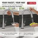 Single Handle Touchless Kitchen Faucet in Lumicoat&reg; Arctic Stainless 