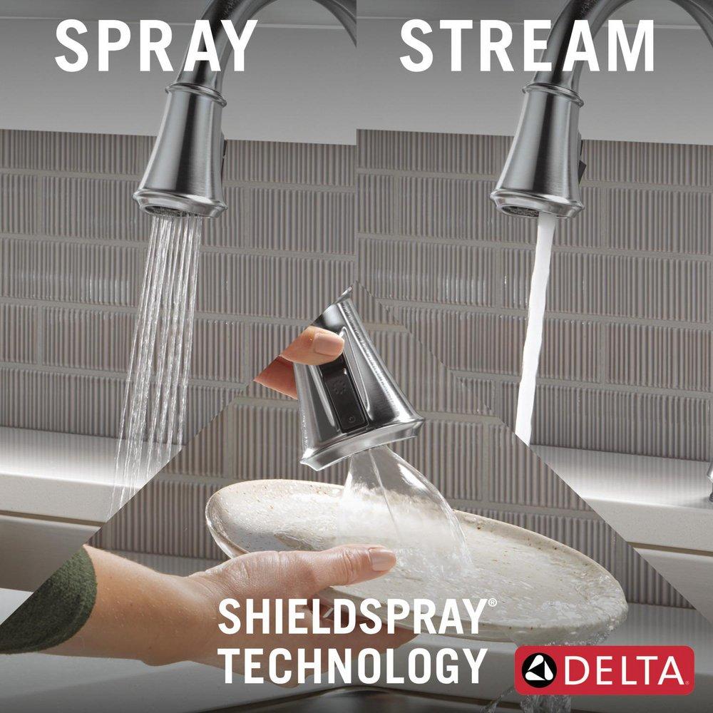 DELTA CASSIDY TOUCH2O KITCHEN FAUCET WITH TOUCHLESS TECHNOLOGY 