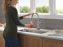 Single Handle Pull Down Kitchen Faucet in Lumicoat&reg; Arctic Stainless 