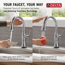 Single Handle Pull Down Kitchen Faucet in Lumicoat&reg; Arctic Stainless 