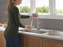 Single Handle Pull Down Kitchen Faucet in Lumicoat&reg; Arctic Stainless 