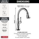 Single Handle Pull Down Kitchen Faucet in Lumicoat&reg; Arctic Stainless 
