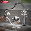 Single Handle Pull Down Kitchen Faucet in Lumicoat&reg; Arctic Stainless 