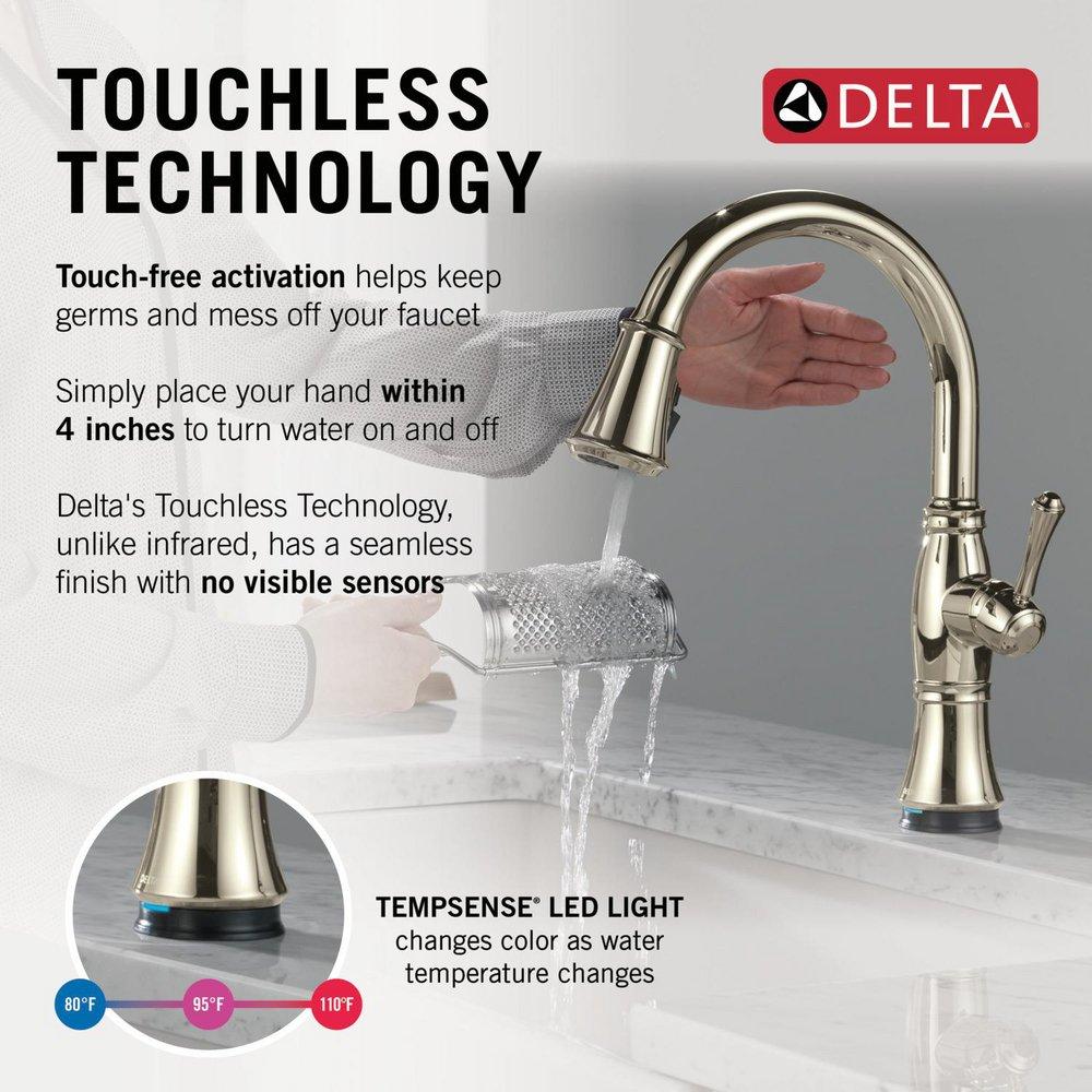 Single Handle Pull Down Kitchen Faucet in Lumicoat&reg; Polished Nickel 