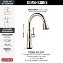 Single Handle Pull Down Kitchen Faucet in Lumicoat&reg; Polished Nickel 